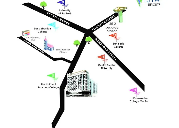 旅馆 R'holistay Vista Heights Legarda Near Ceu San Beda 马尼拉